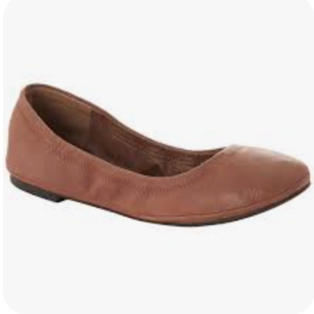 Lucky Brand  Leather Closed Toe Ballerina Shoes Size (7.5)